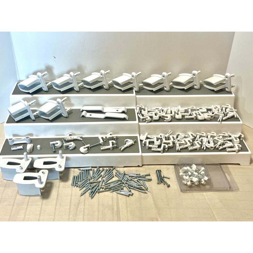 Closetmaid Side Wall Shelf Brackets - Drywall Closet - 6620 - White 12 Count